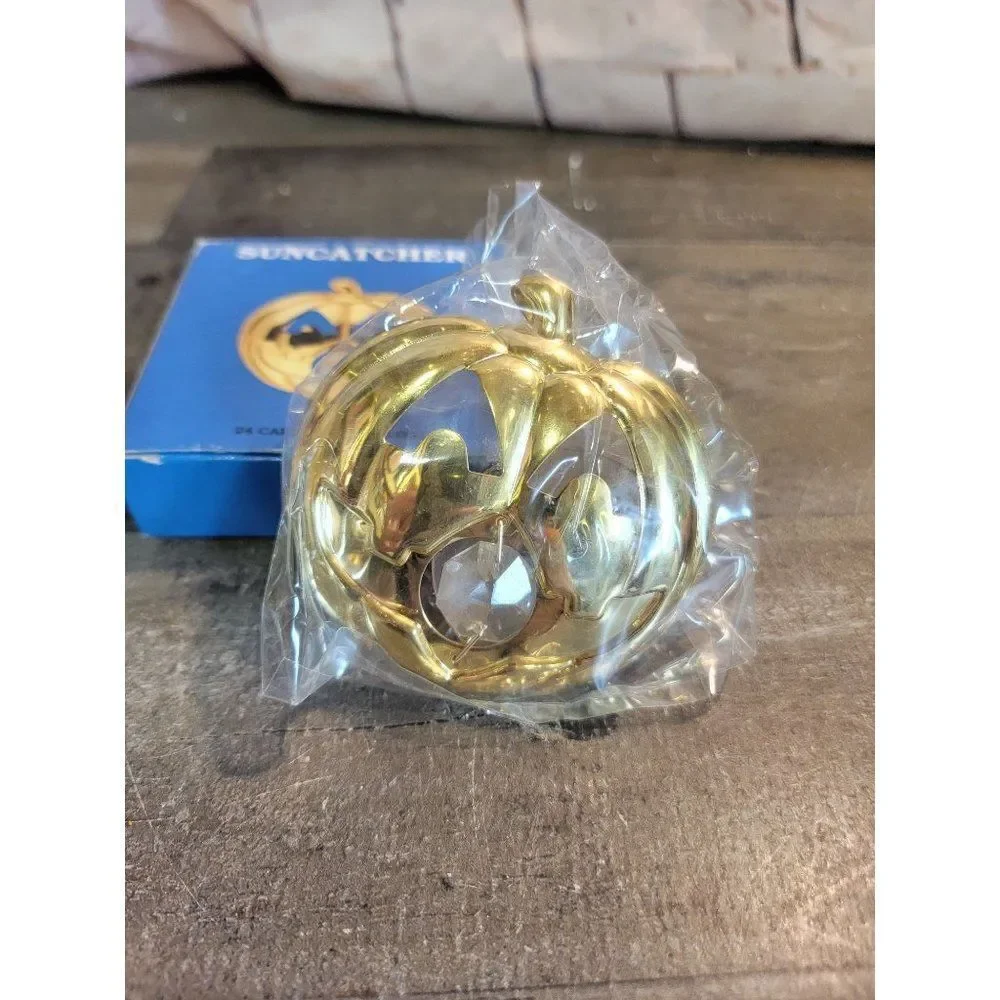 Halloween‎ gold-plated Suncatcher pumpkin decor